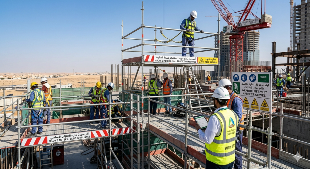 Who Needs Scaffolding Training in Saudi Arabia? 3 Regulatory Requirements and Height Thresholds