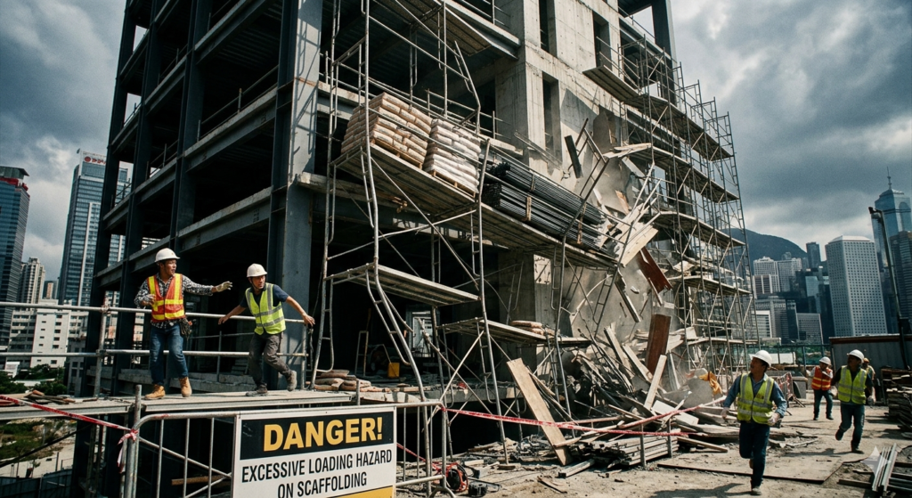 What Are the Top 5 Scaffolding Hazards on Construction Sites in KSA? 2 Scaffold Collapse