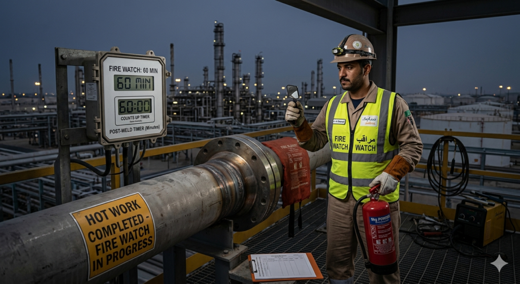 NFPA standards for hot work in Saudi Arabia 2 Fire Watch Duties and the 60-Minute Post-Work Rule