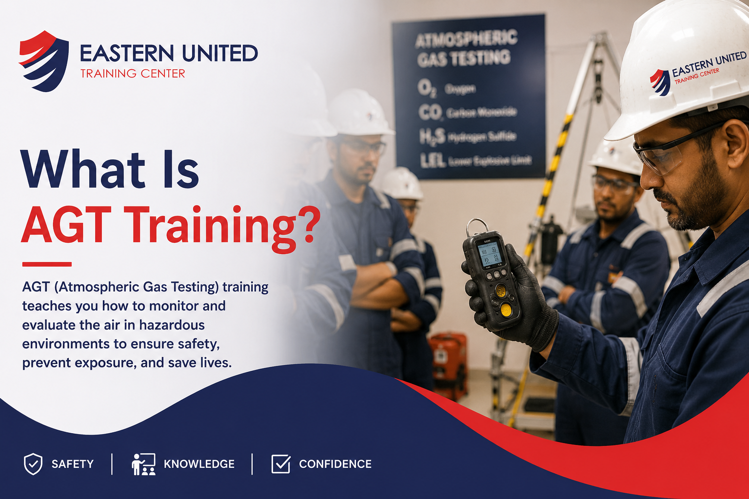 Authorized Gas Tester training session in Saudi Arabia with participants using multi-gas detectors